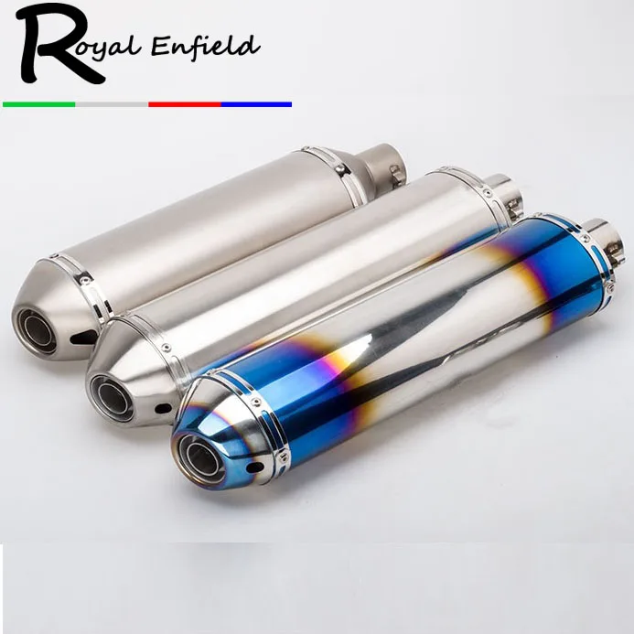 

For large engine capacity displacement universal exhaust 51mm muffler scooter muffler sports motorcycle oval exhaust