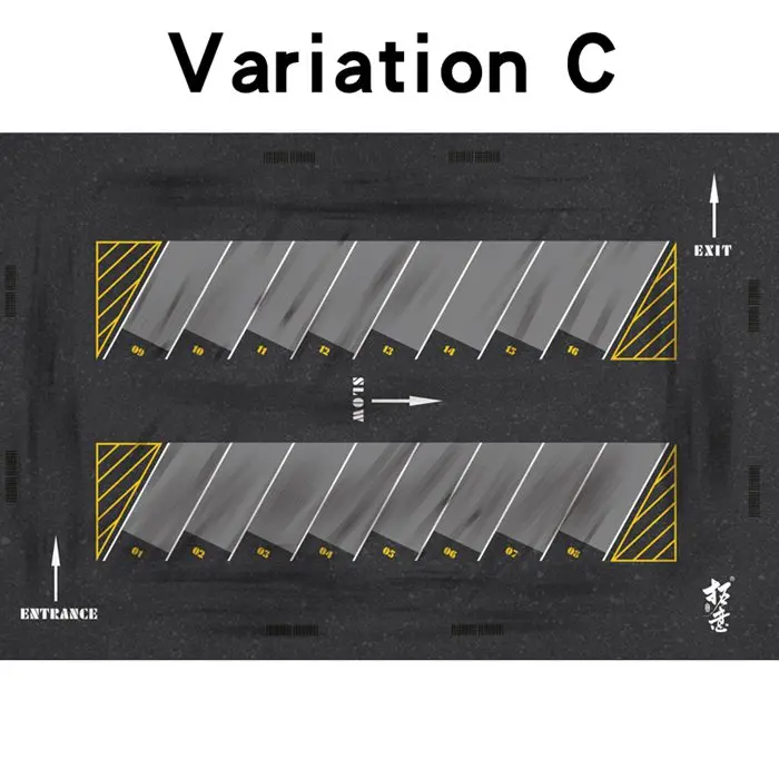 Модель автомобиля гараж/парковка коврик для мыши 1: 64 - Цвет: Variation C