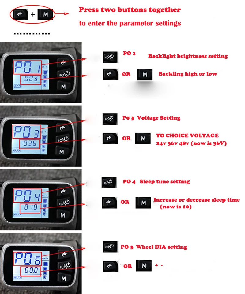 36 V-48 V 500W контроллер электровелосипеда дроссельная заслонка ЖК-дисплей Дисплей BLDC контроллер для электрического скутера Байк, способный преодолевать Броды аксессуар часть комплект