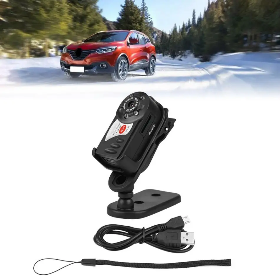 Портативный, для уличного спорта wifi IP скрытая камера с поддержкой видеозаписи автомобильный мини DV DVR видео ночного видения новая Автомобильная камера рекордер аксессуары