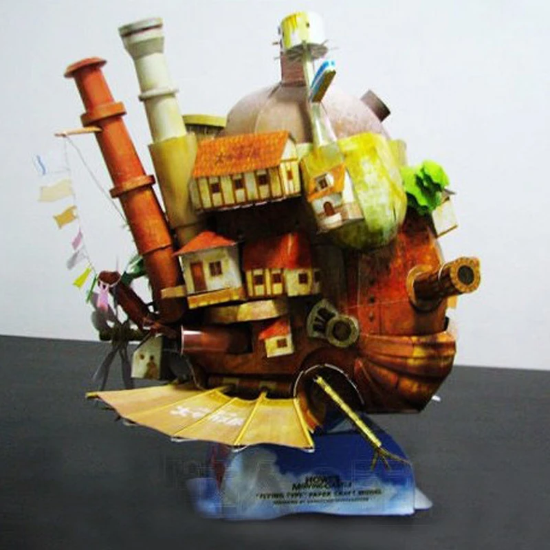 Детская игрушка DIY 3D бумажная головоломка модель Hayao MiyazakiHowl движущаяся замок