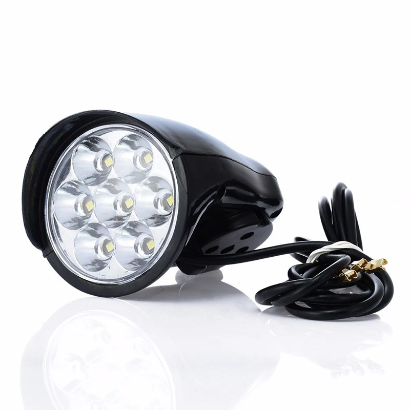Sale 7LED Vintage Bicycle Bike Electric Scooter Light Headlight Front Retro Head Lamp 3