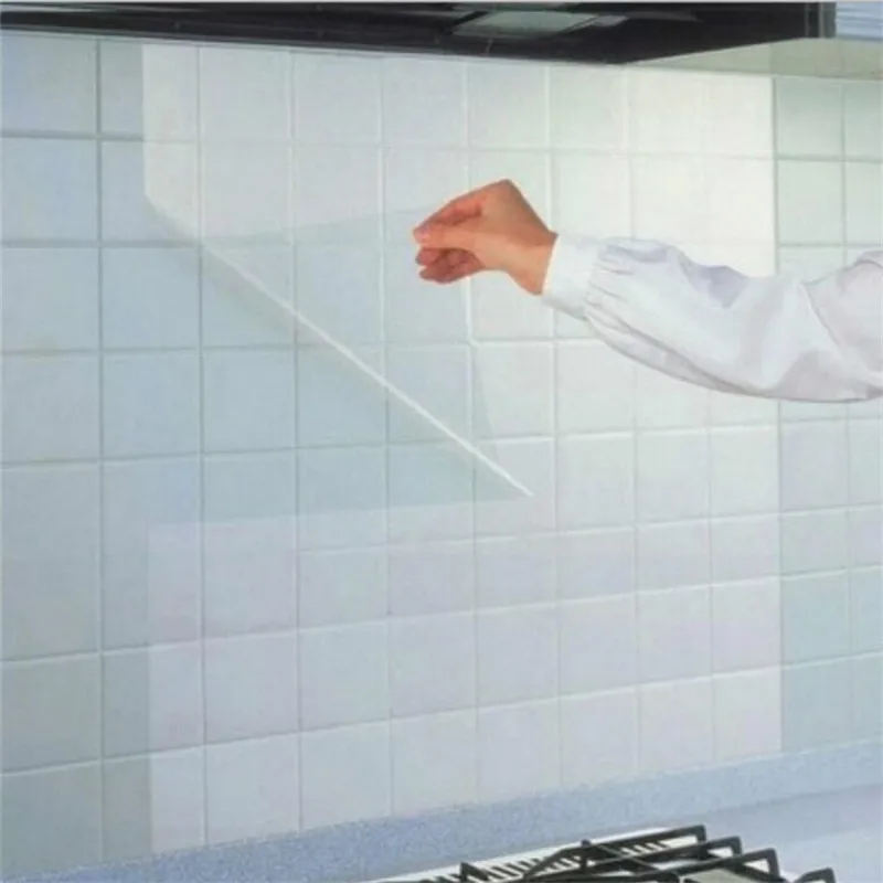 60*90 см Кухня защита от масла прозрачная настенная наклейка защита мебели виниловая ПВХ водонепроницаемая прозрачная настенная бумага наклейка s