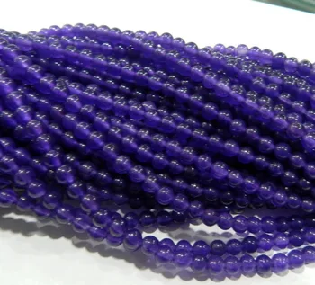 

free shipping Jewelry 00536 Wholesale 10 strand 4mm Russican Round Loose Beads 15"