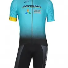 МУЖСКАЯ ВЕЛОСПОРТ ВЕЛОСПОРТ ИЗНОС ДЖЕРСИ ТЕЛА КОСТЮМ СКАФАНДР АСТАНА PRO TEAM BLUE С 3D PAD РАЗМЕР: XS-4XL