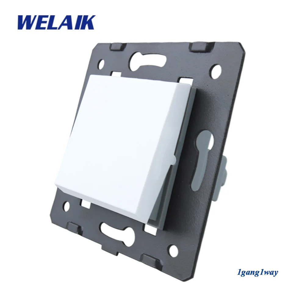 Welaik Кнопка 1Gang1Way переключатель Комплектующие для самостоятельной сборки