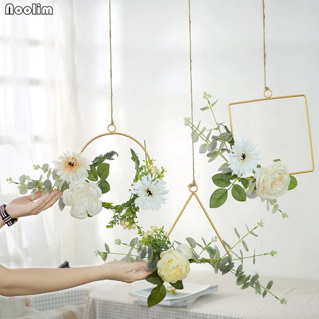 noolim nordic style iron dried flowers vase ornaments living room