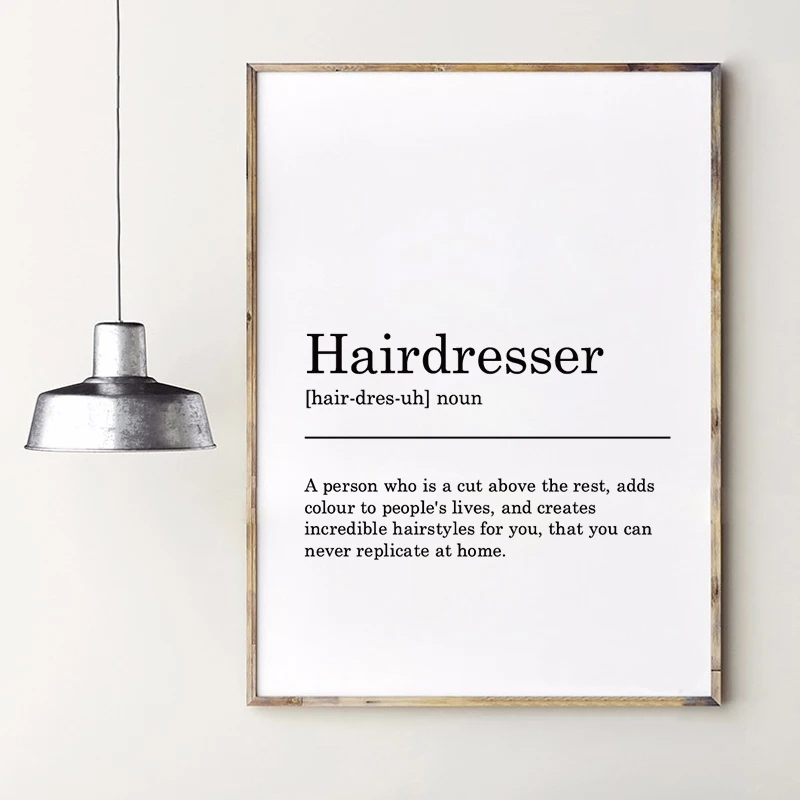Hairdresser Definition Print