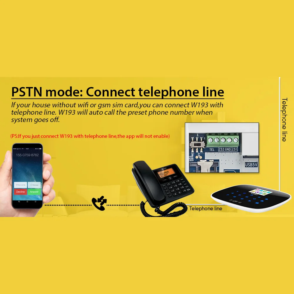 Беспроводной пульт дистанционного управления KERUI W193 WCDMA 3G Alarme WIFI PSTN GSM умный дом