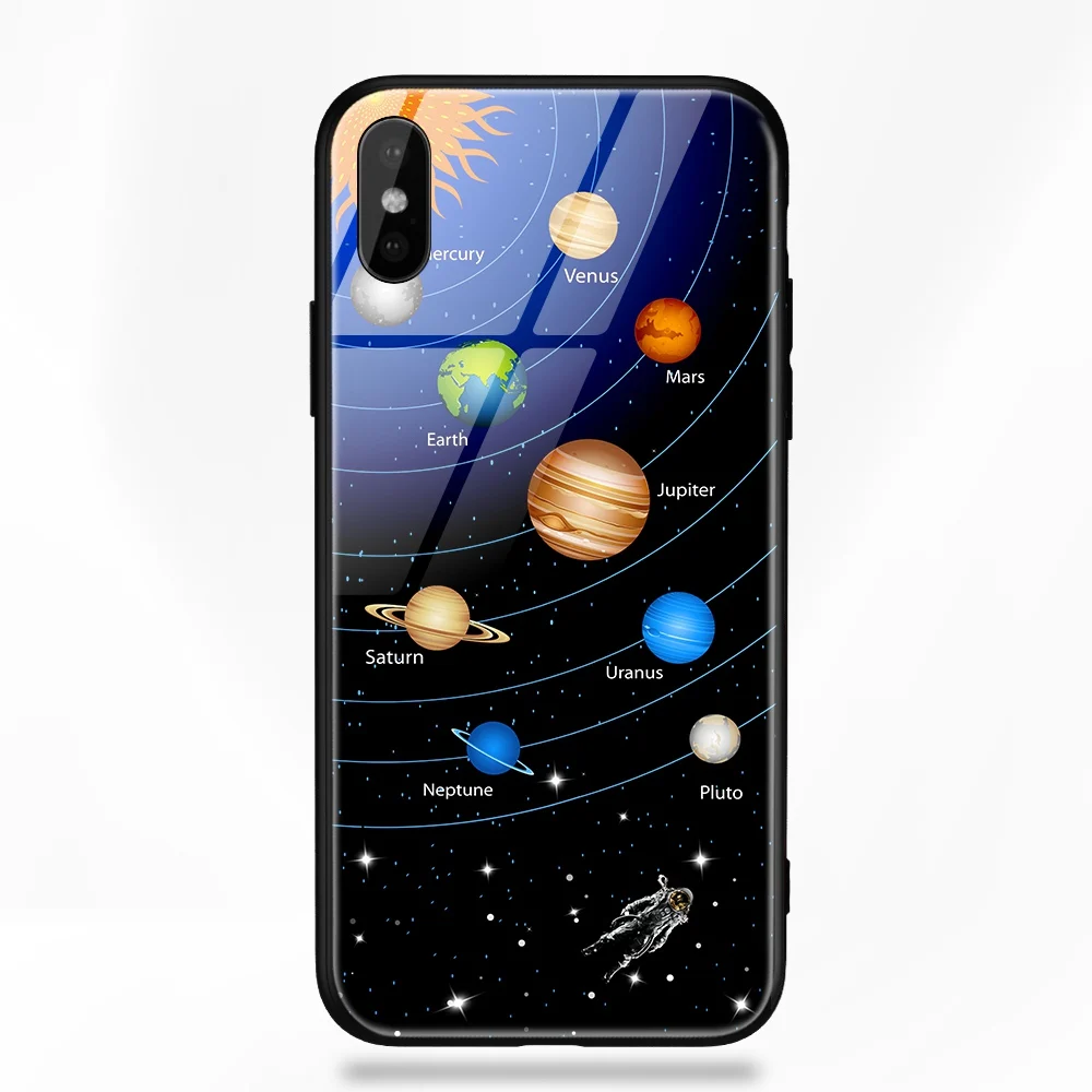 TOMKAS чехол из закаленного стекла для iPhone XS Max XR XS силиконовый чехол для телефона с изображением звезд для iPhone X 10 XS XR Роскошный чехол s TPU - Цвет: 21