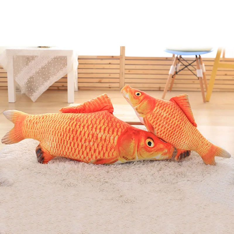 3D искусственная мягкая рыбка Спящая Подушка кошка царапина доска кошачья мята игрушки YH-17 - Цвет: 009