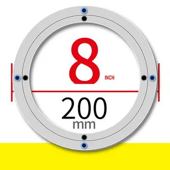 

SS H8INCH/20CM OD Furniture Hardware Accessories Lazy Susan Aluminum Swivel Plate