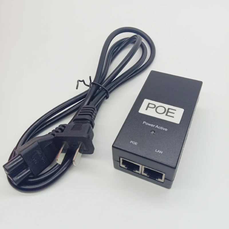 

US EU UK Plug CCTV Security 48V 0.5A POE adapter POE Injector Ethernet power for POE IP Camera Phone PoE 48 volt Power Supply