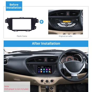 

Harfey Car 2Din Stereo Panel Frame Refitting Trim Kit Fascia for SUZUKI ALTO K10 UV Mount Kit 173*98/178*100/178*102mm NO GAP