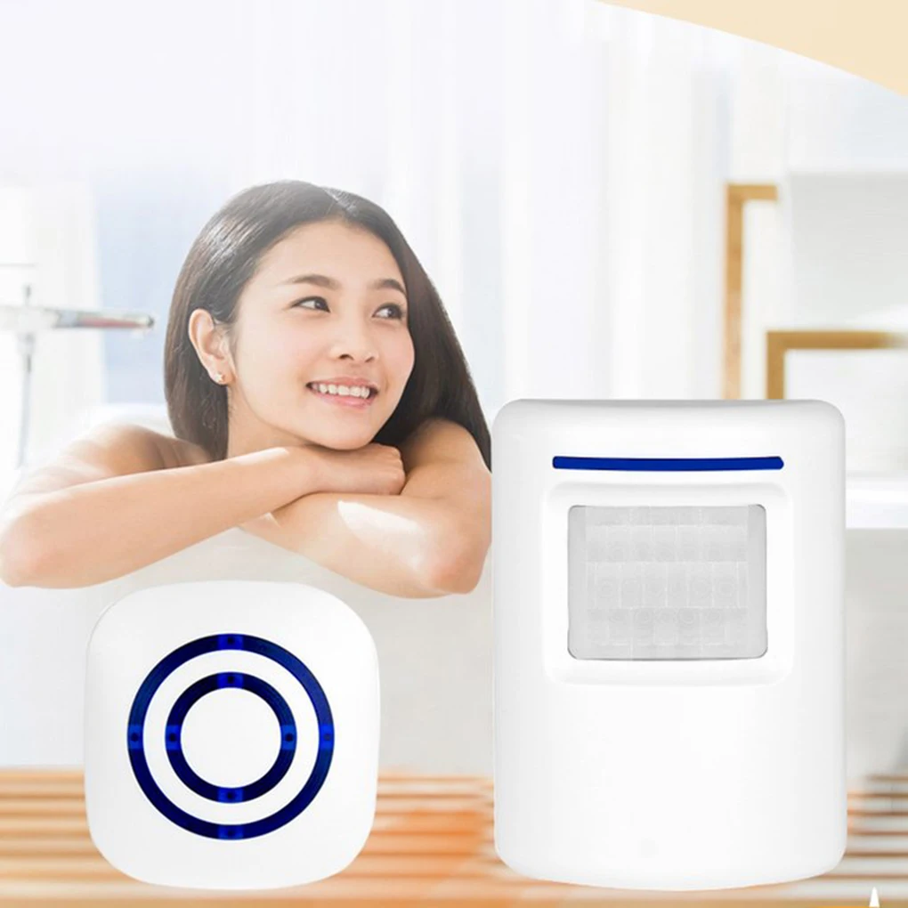 

New Wireless Doorbell with 2 Transmitter Remote Control Intelligent Home Office Door Bell