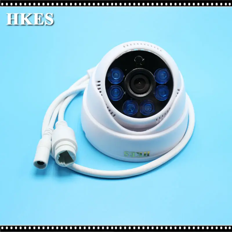 

HKES 6pcs/lot HD 1280*720P Mini IR Dome IP Camera Indoor 1MP Free Shipping