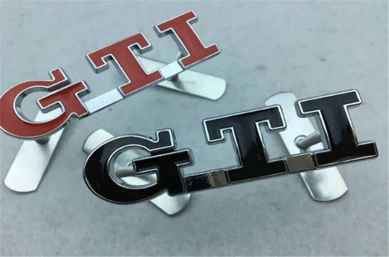 Car Styling zinc alloy GTI Car Front Grille Emblem Badge For Volkswagen