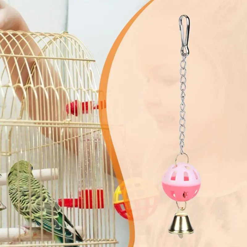 Попугай Climb Bite жевательные игрушки для домашних птиц Попугайчик волнистый висячий качающийся колокол мяч игрушка подвесная в украшение птица в клетке