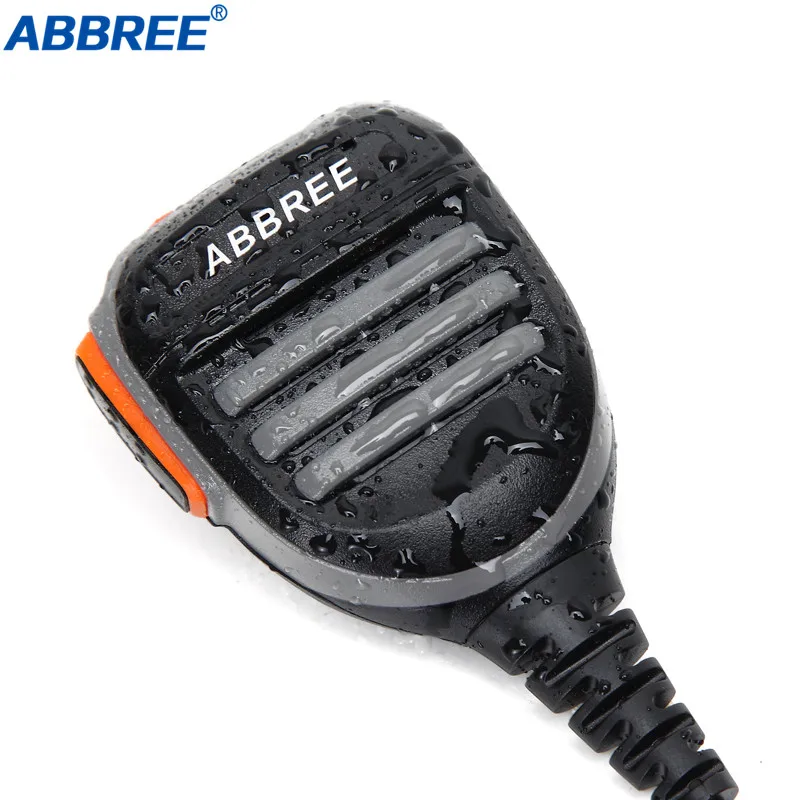 

ABBREE Rainproof Shoulder Speaker Mic Handheld Microphone for Baofeng Digital Walkie Talkie DM-860 DM-1701 DMX Two Way Radio