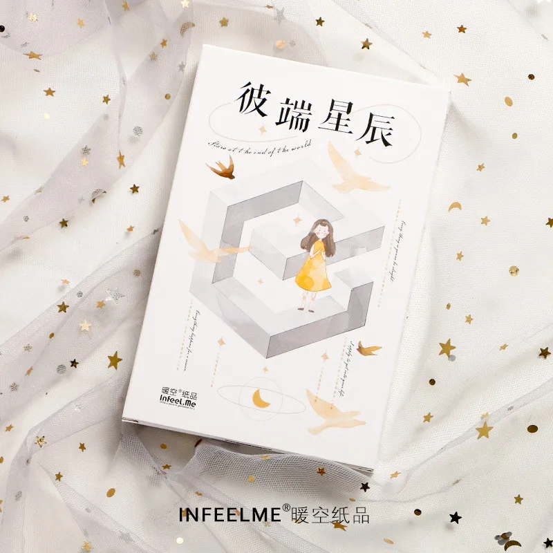 

30pcs Creative universe star girl postcard Greeting card birthday gift message card New Year holiday Gift card holiday universal