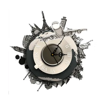 

Broken Wall Football Fancy Silent Movement Acrylic Clock 3D Self Adhesive Decor Sticker For Livingroom Bedroom Home Decor Decal