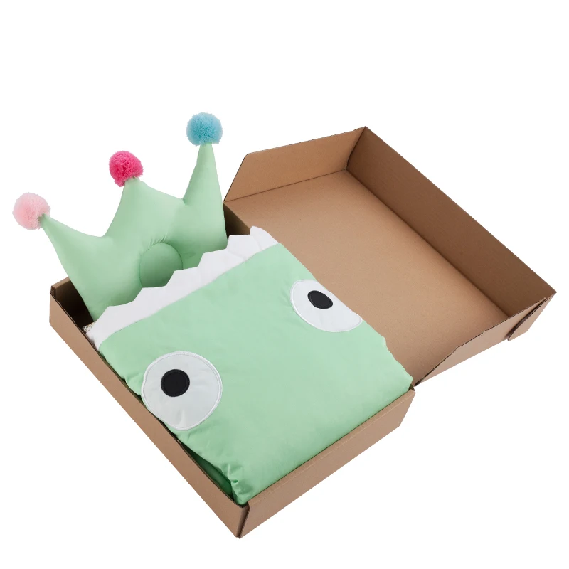 Инсулярный новорожденный спальный мешок в виде акулы детские зимние коляски кровать Пеленальное Одеяло милые постельные принадлежности детский спальный мешок - Цвет: Green Gift Sets