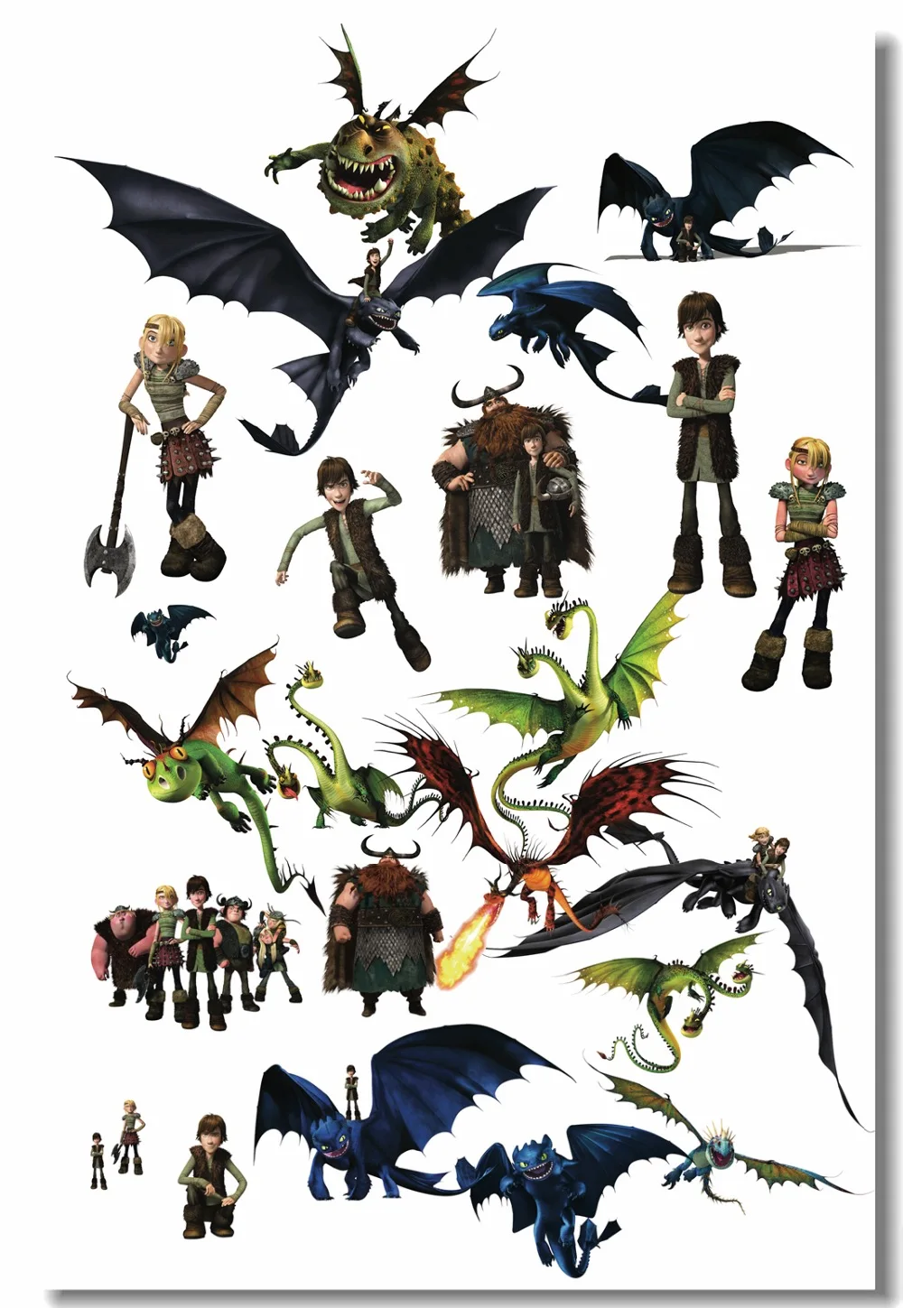 Как приручить дракона картинки героев