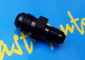 

7/16unf 4an an 4 an4 male to 9/16unf thread male -6AN AN6 AN 6 Black Anodised for 3l fuel surge tank system supply pump