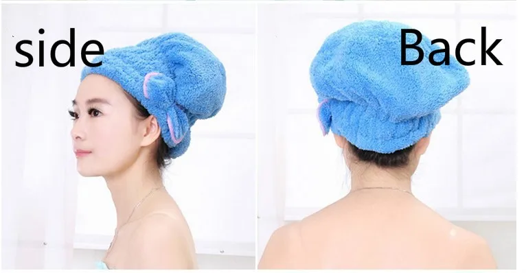 Женские Meisjes dame Magic быстросохнущие Bad Haar Drogen Handdoek Head обертывание Hoed косметика, колпачок Baden инструмент TQ-BR012