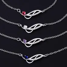 Four Colors Stone Lose Money Foot Jewelry,Fashion Silver Plated Anklets,Simple Geometry Delicate Handmade Cheap Anklet For Women