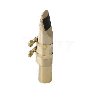 

YIBUY Tenor Sax Mouthpiece 9# Set Brass Musical Instrument Replacement Tool