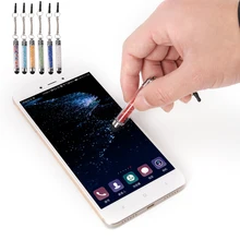 2 в 1 Алмазный кристалл стилус сенсорный экран ручка стилус телефон заглушка от пыли для iPhone 6 6s планшет xiaomi mi5 Android телефоны