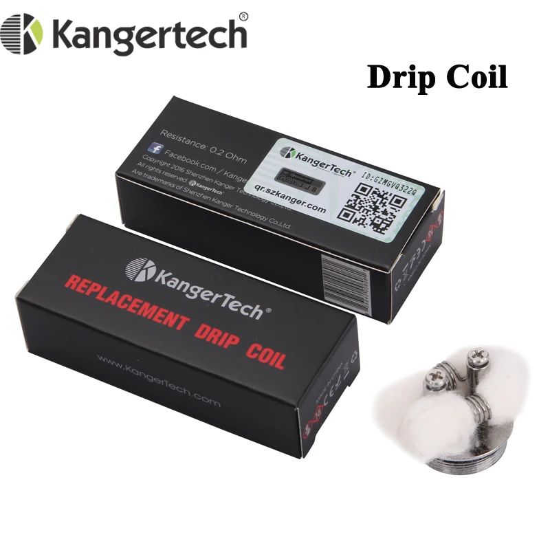 Сменная капельная катушка 9 шт./лот Kanger Ом головка из органического хлопка для