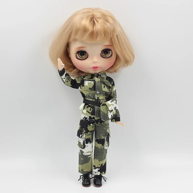 Blyth кукла военная форма+ поясная сумка кукольная одежда для Blyth AZONE Licca аксессуары для кукол