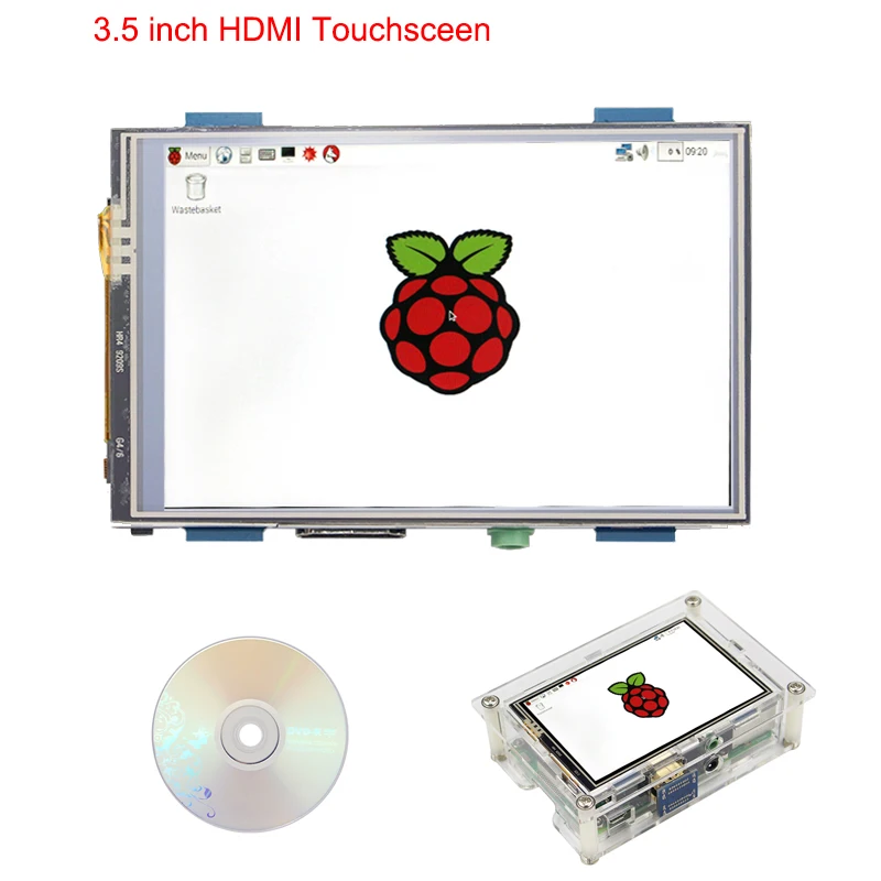 

Raspberry Pi 3 Model B+ 3.5 inch HDMI Touchscreen 480x LCD Display + Acrylic Case +Touch Pen +HDMI Adapter for Raspberry Pi 3