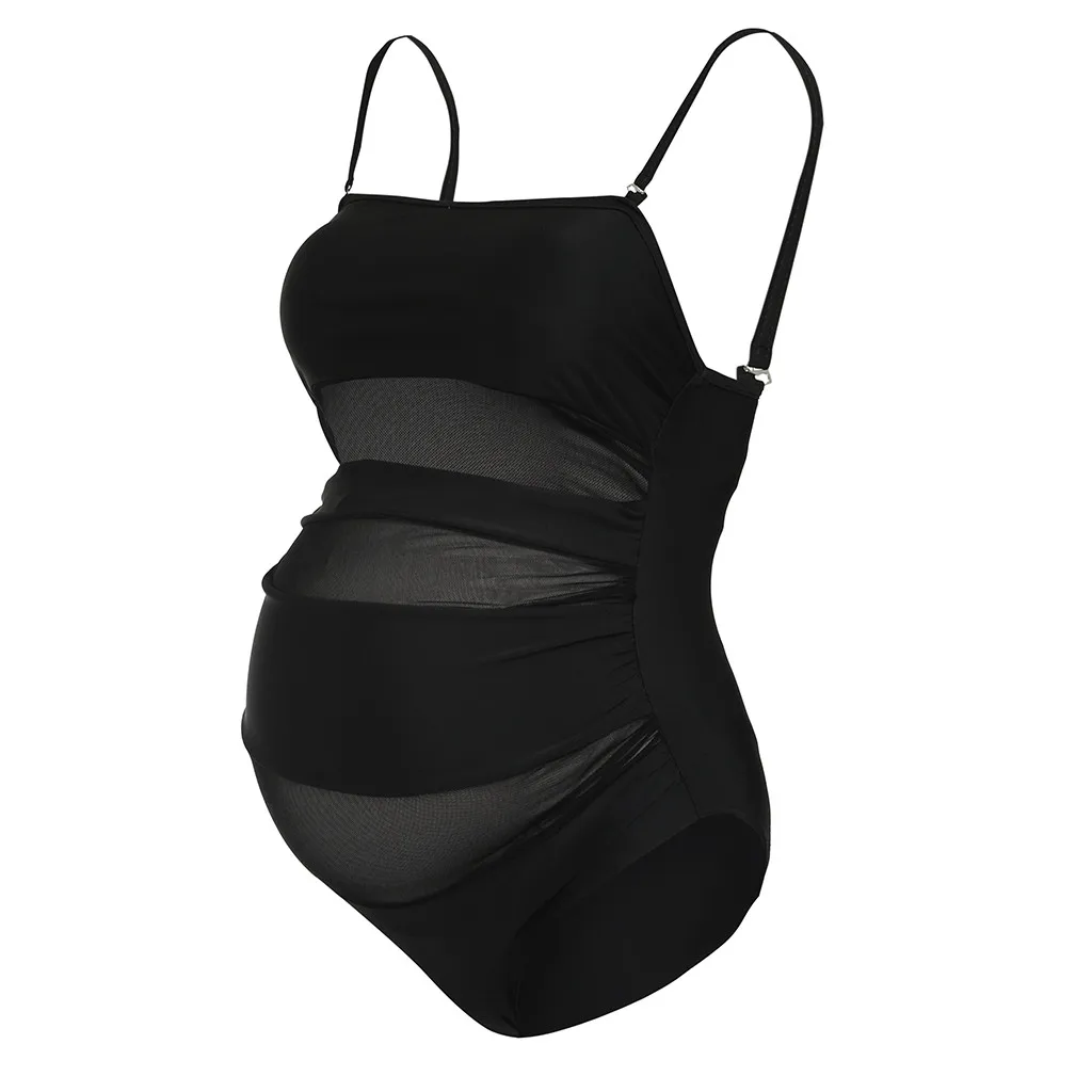 MUQGEW Для женщин для беременных сетчатая трубка топ бикини купальники купальный костюм Пляжная одежда ropa embarazadas biquinis feminino# y3 - Цвет: Черный