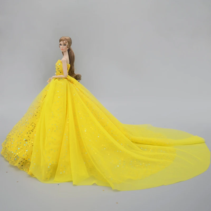 barbie doll yellow dress