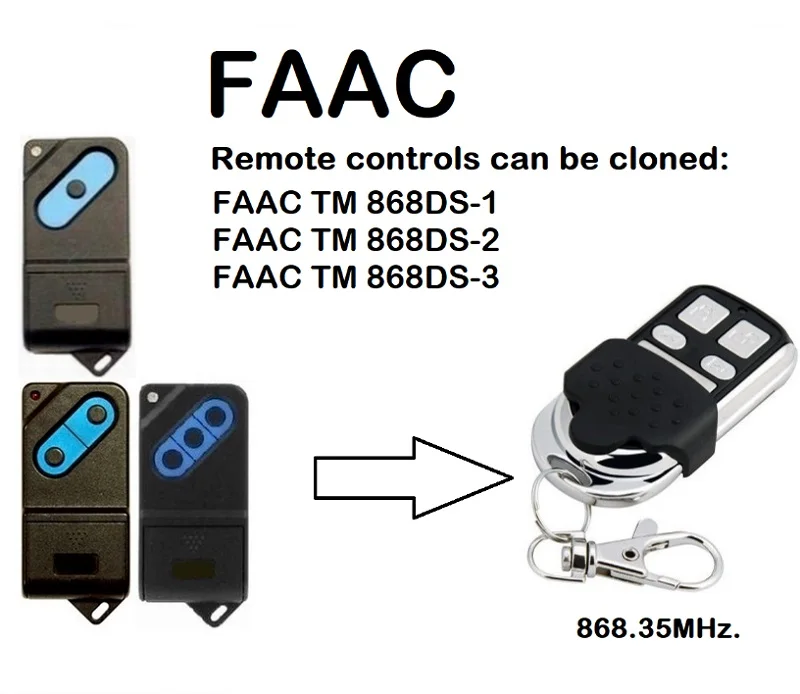 Для FAAC TM 868DS-1, TM 868DS-2, TM 868DS-3 пульт дистанционного управления для гаражных дверей Бесплатная доставка