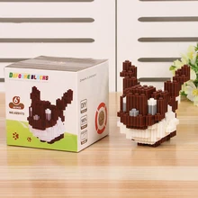 With Box DIY Building Blocks Minifigures Bricks Model Educational Toys Kids Gift Cartoon Pet Elf Eevee