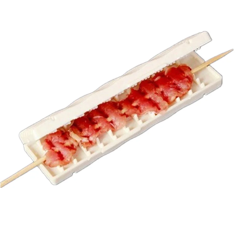

die kao xiang BBQ Wear string machine multi - functional barbecue hand lamb squid through stringer