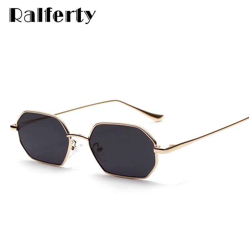 

Ralferty 2018 Metal Square Sunglasses Women Vintage Retro Black Sun Glasses UV400 Protection Gothic Eyewear Accessories W81304