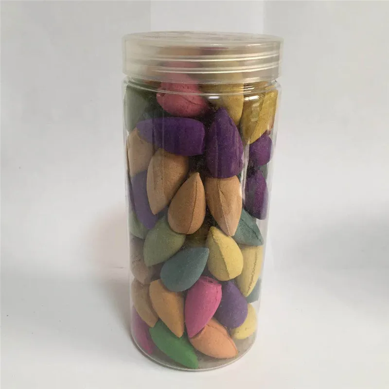80 PcsBottle Chinese Natural Fragrance Backflow Incense Agarwood Cones Wormwood Rose Mint Scent Incense Cones (10)