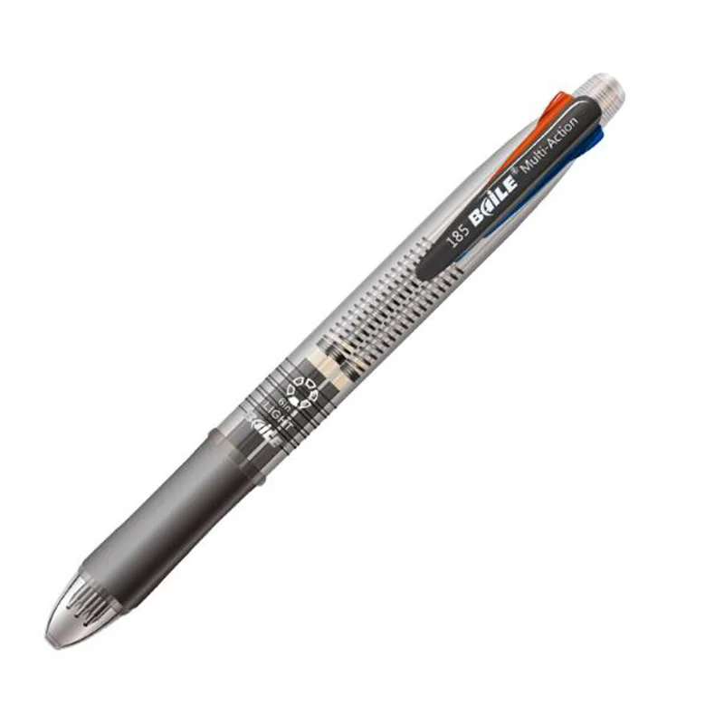 Многофункциональная шариковая ручка четыре-цветная шариковая ручка черный/синий/зеленый/красный шариковая ручка 0,7 мм+ цельнокроеное платье 0,5 мм карандаш
