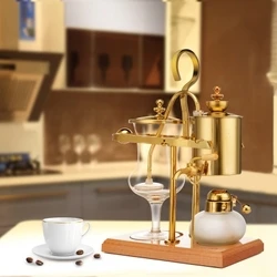 Royal belgium balancing siphon coffee maker Gold machine 450 ml (Vacuum Syphon Coffee Maker ) |