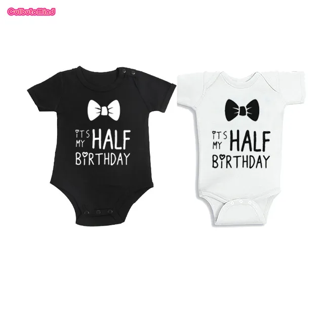 Hippowarehouse Its My Half Birthday Baby Vest Bodysuit Boys Girls Short Sleeve