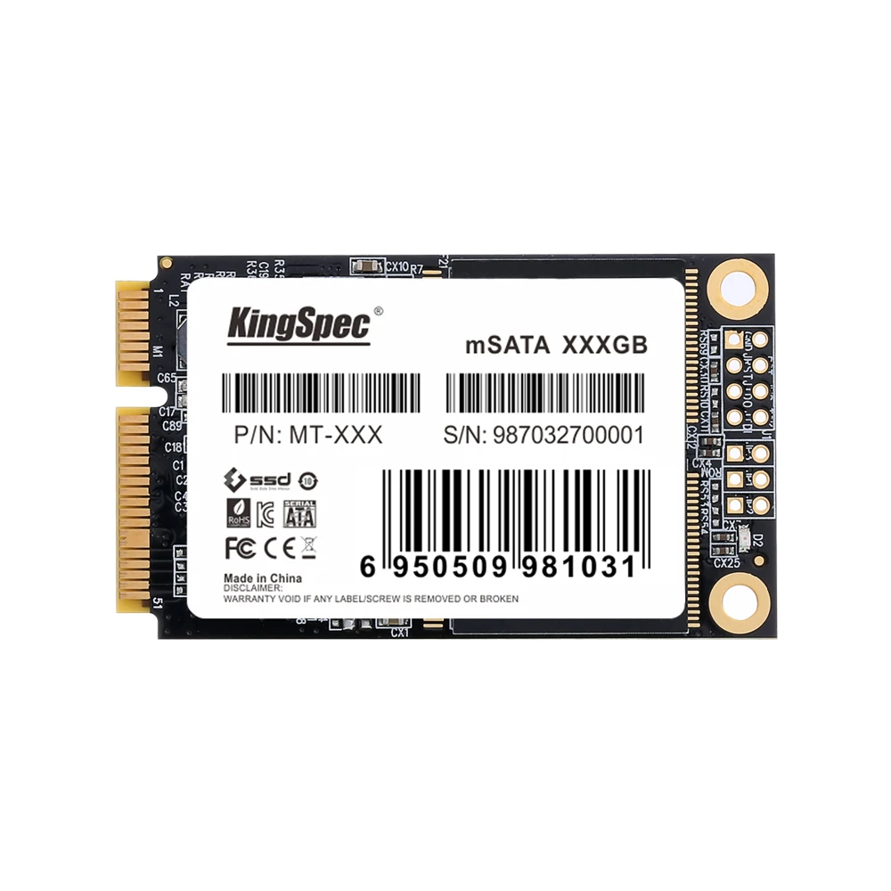 KingSpec 128GB mSATA SSD Mini SATA 120gb III 6GBS модуль для настольного ноутбука сервер|Внутренние