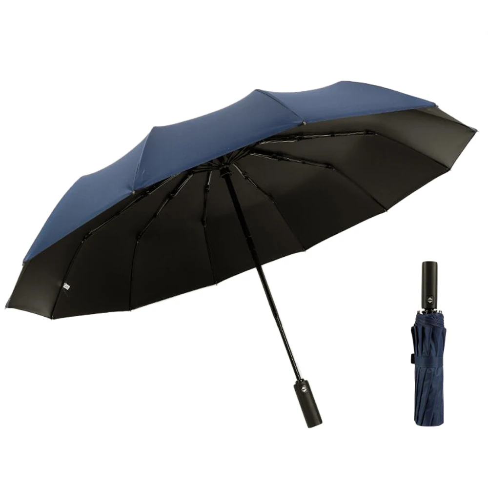 12 к сильный ветростойкий складной автоматический зонт для мужчин и женщин, большой зонтик, деловые портативные длинные ручки Paraguas