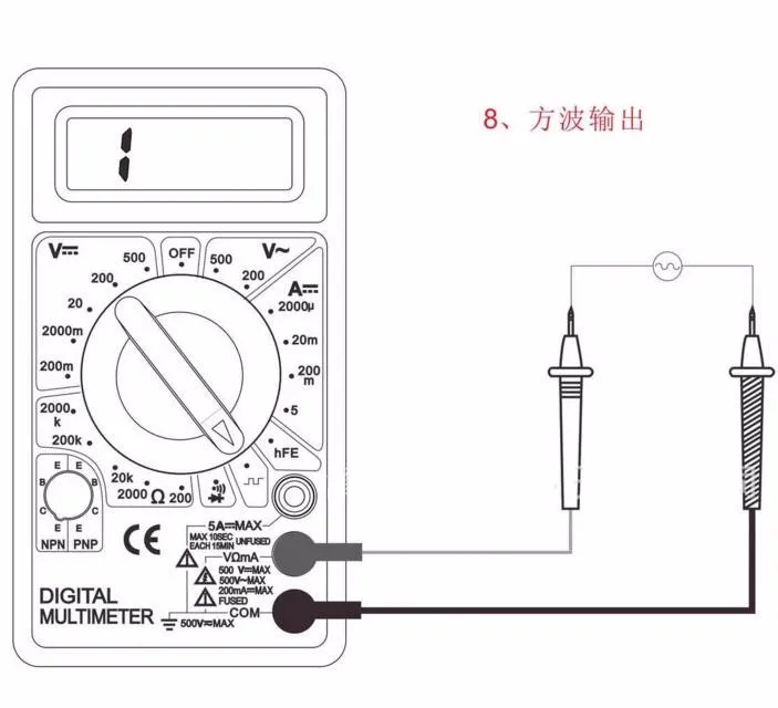 DT-830D мини цифровой мультиметр Напряжение Ampere тестер электрического сопротивления с зуммером защиты от перегрузки безопасности зонд AC DC