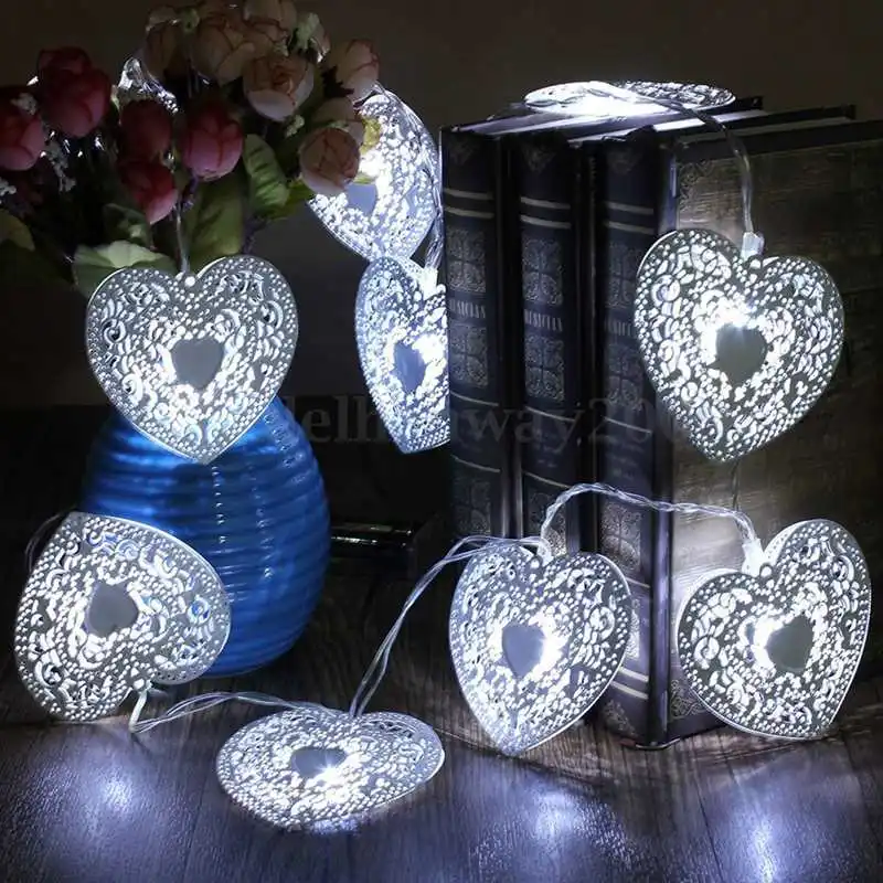 

20/10 LED Lights Christmas Decoration for Home Warm White String Fairy Lights For Wedding Valentine's Day Party Decoration