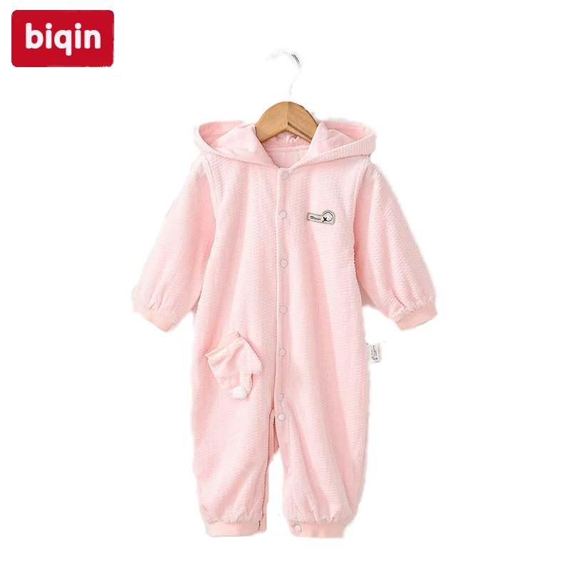 

Biqin 3M-6M girlls clothes girls rompers baby children kids clothing boys girls Spring Autumn rompers Baby Warm Long Romper